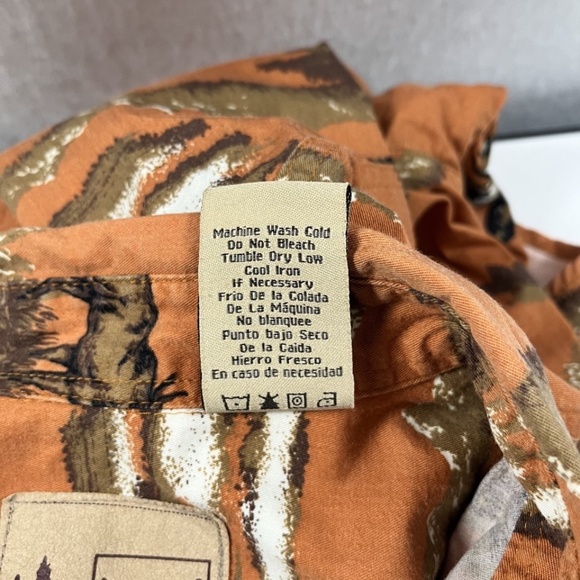 Outdoor Life Men's Elk Theme Button Down Long Sleeve 100% Cotton Sz Medium - Picture 9 of 10